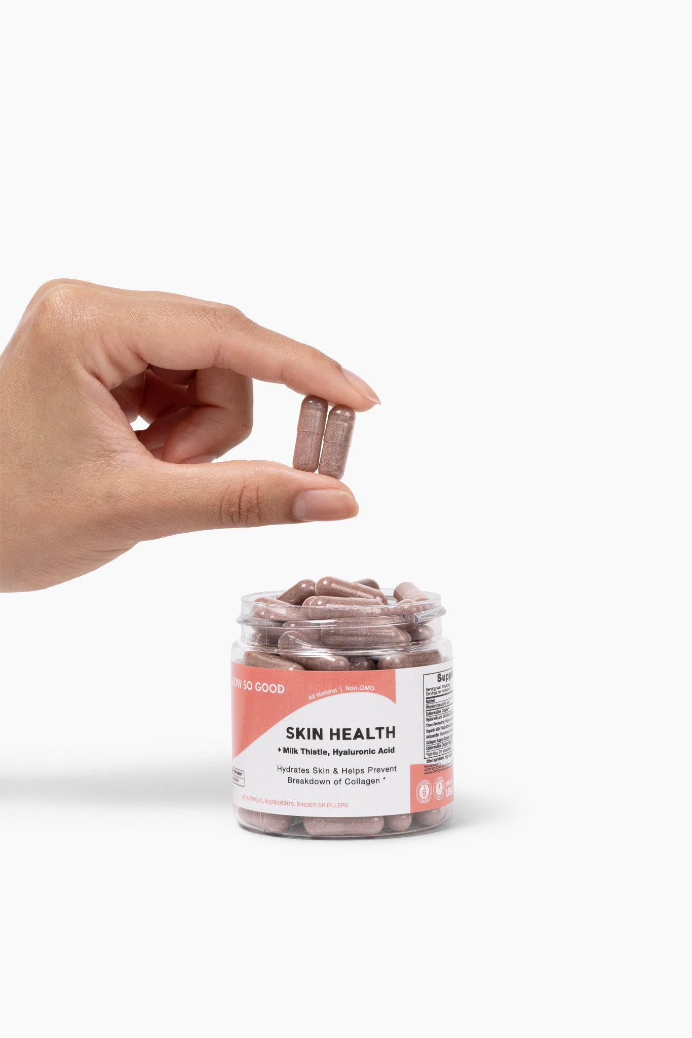 SKIN HEALTH  with Milk Thistle + Hyaluronic Acid