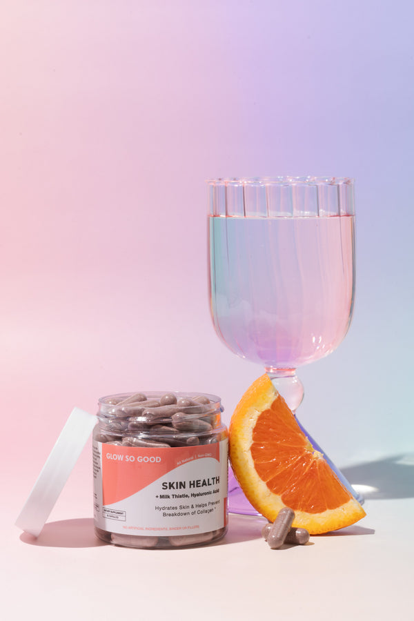 SKIN HEALTH  with Milk Thistle + Hyaluronic Acid